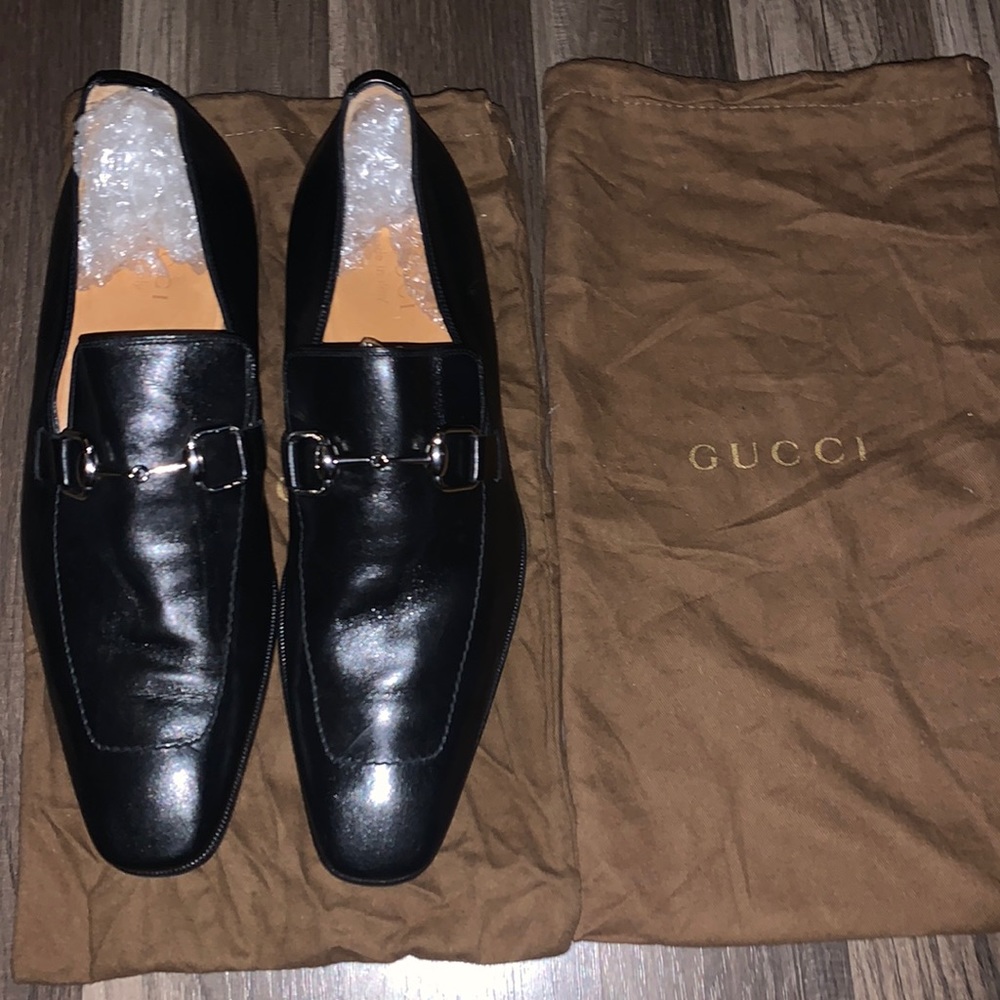 Gucci horse bit loafer